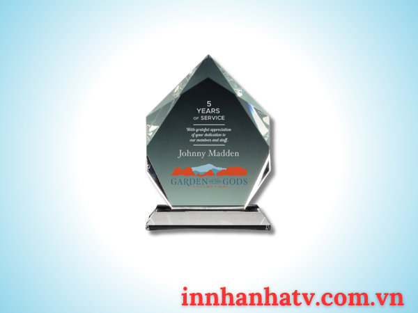 Kỷ Niệm Chương Pha Lê In Màu 3D