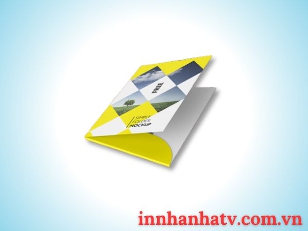 bìa hồ sơ 1 tay gập