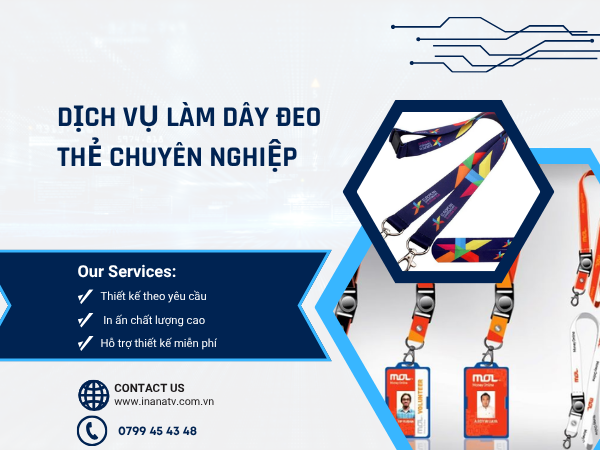 Dịch vụ làm dây đeo thẻ chuyên nghiệp 