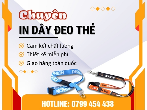 In dây đeo thẻ tại Quảng Trị tạo ấn tượng thương hiệu mạnh mẽ