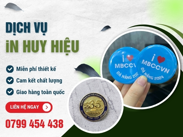 In huy hiệu tại Đà Nẵng giúp nâng tầm thương hiệu
