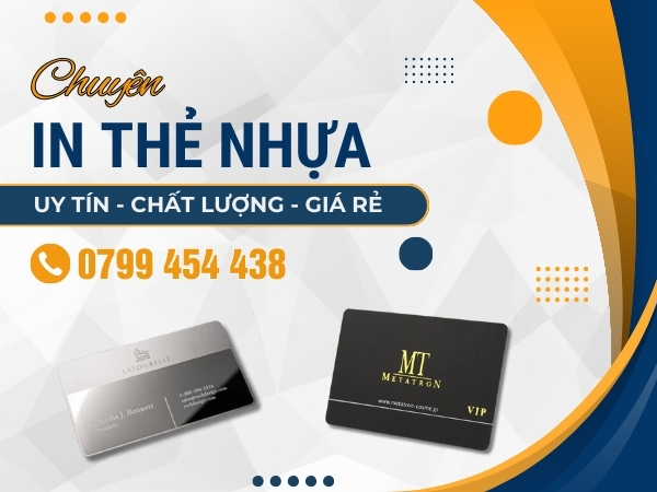 Dịch vụ in thẻ nhựa tại Cẩm Lệ Đà Nẵng cam kết chất lượng