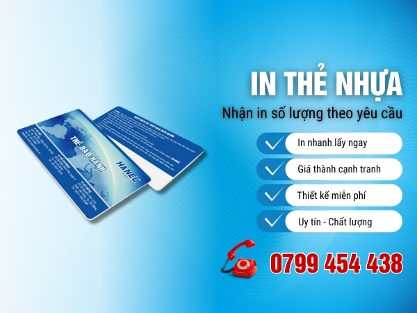 Xưởng in thẻ nhựa tại Đà Nẵng báo giá cạnh tranh